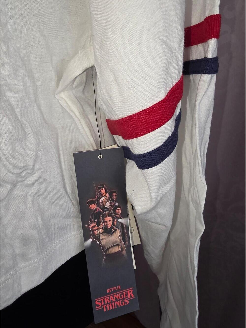 Women’s Netflix Stranger Things Cotton Rugby Graphic Polo from No Boundaries-LG - Picture 3 of 7
